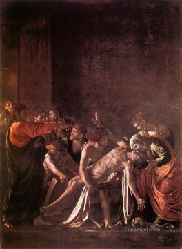 カラヴァッジョ Painting - ラザロの復活 バロック カラヴァッジョ